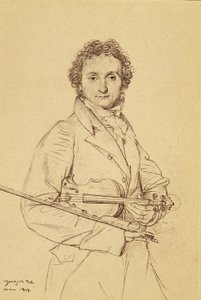 Retrato del Violinista Paganini de Jean Auguste Dominique Ingres